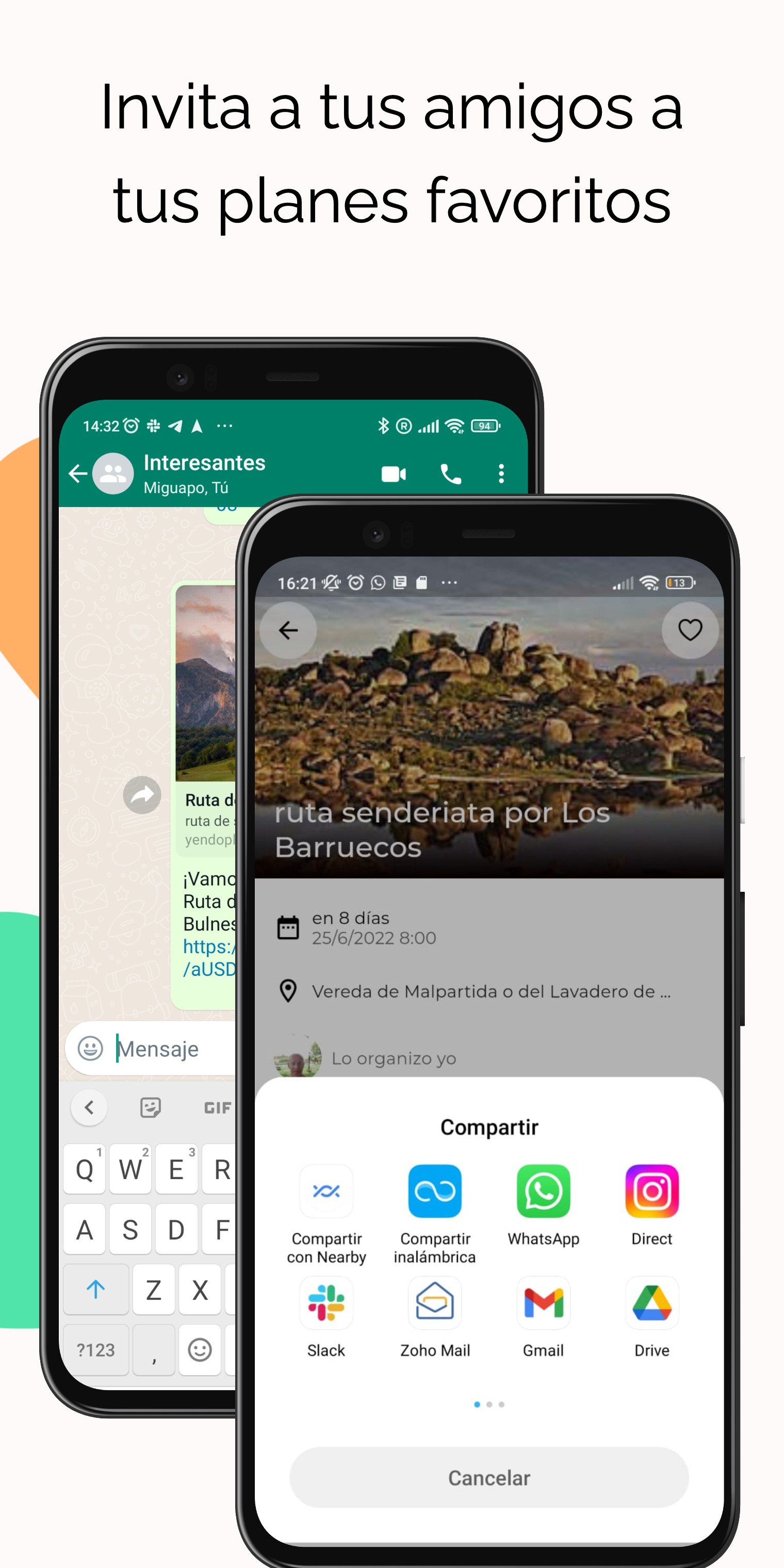 Detalle de aportaciones y gastos compartidos en Yendo